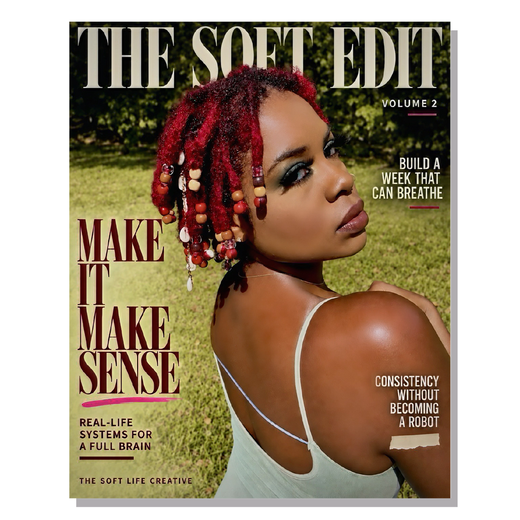 The Soft Edit Volume 2 magazine cover on a transparent background