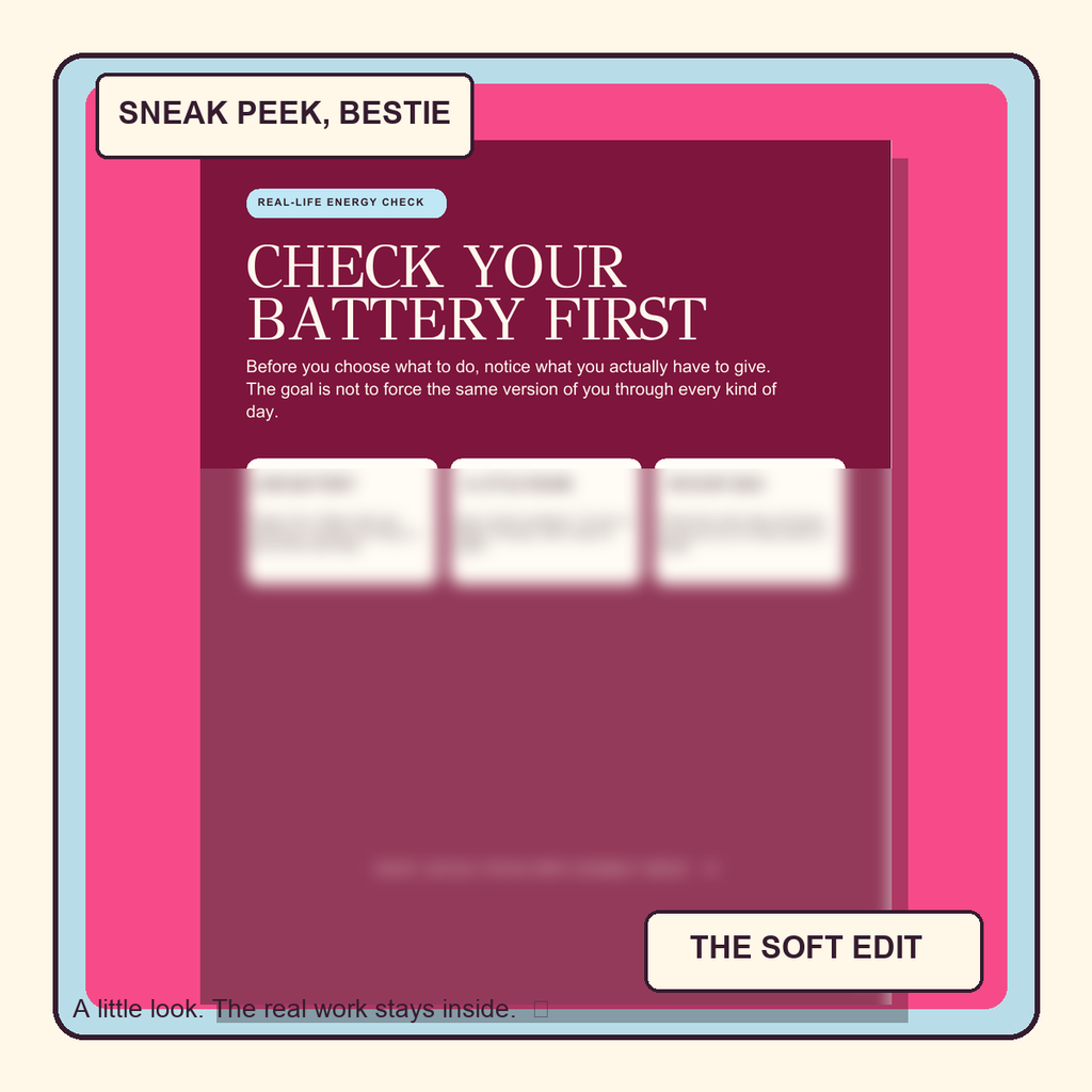 Blurred sneak peek of the energy check lesson