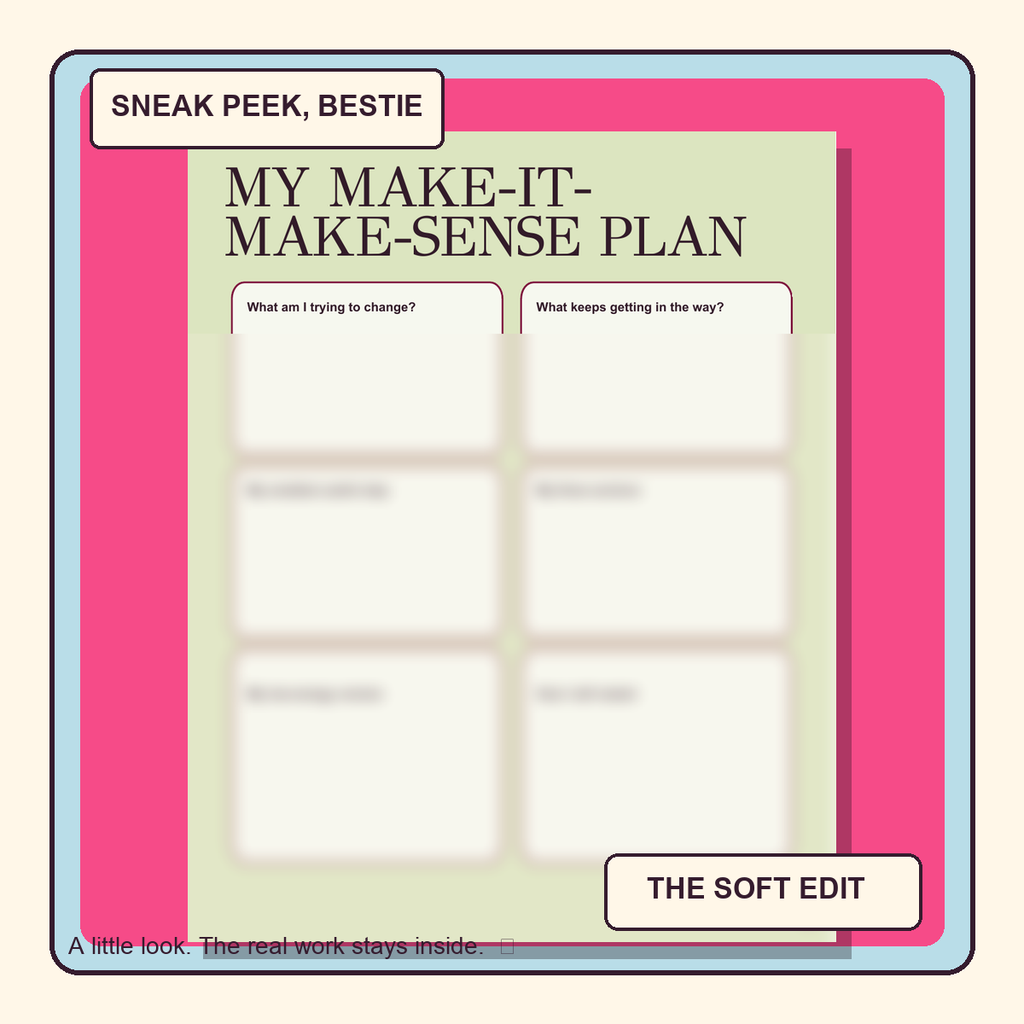 Blurred sneak peek of the Make-It-Make-Sense reflection plan